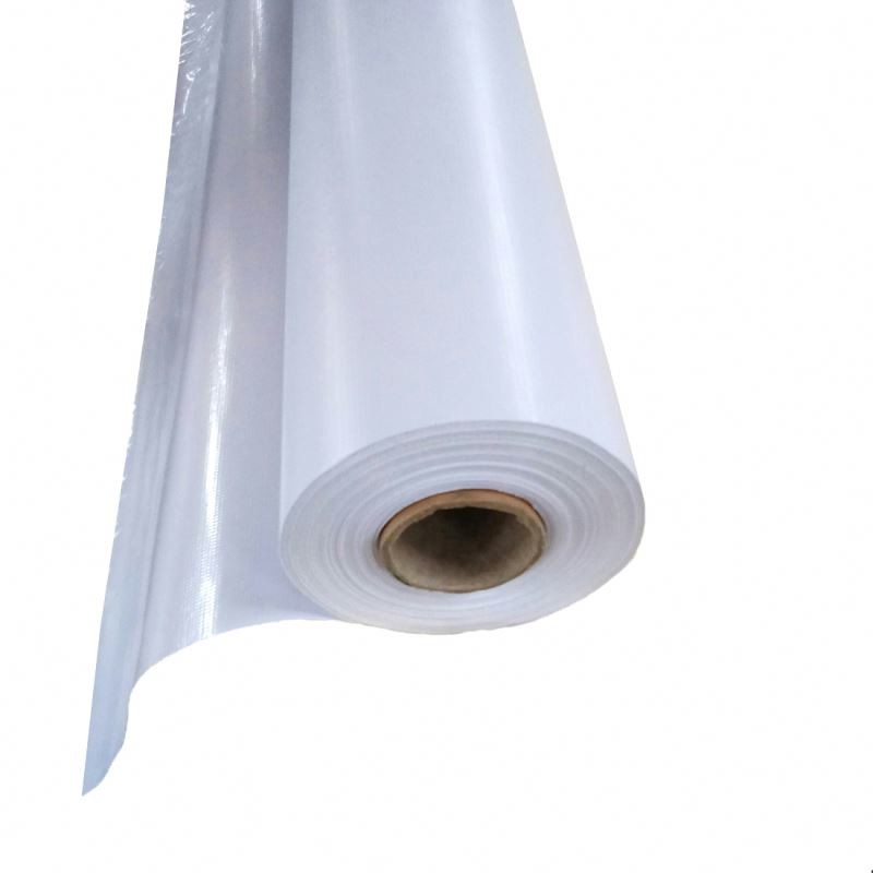 White PVC Flex Banner Glossy / Matte Surface Frontlit Type Tear Resistant